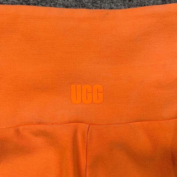 UGG Shorts Womens M Medium Neon Orange Rilynn Biker Organic Cotton Mid Rise - Picture 8 of 11